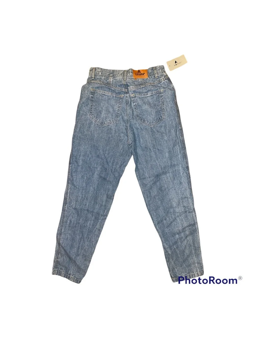 Vintage Lizwear Womens Straight Leg Jeans Blue Light Wash Denim 12 New With Tag!